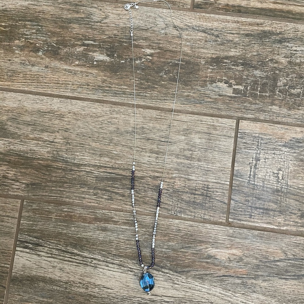 Sold 3 for $10 Crystal Pendant with Beaded Detail